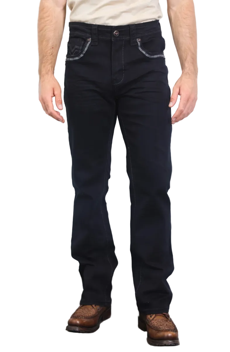 Platini Men Holt Solid Wash Bootcut Jean PHD10320