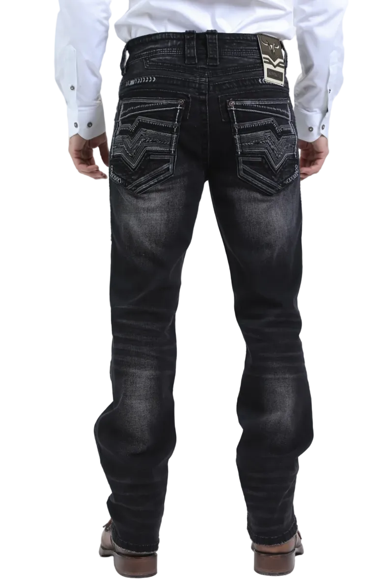 Platini Men Holt Chevron Boot Cut Jean PHD10760