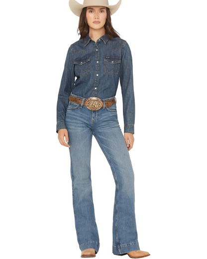 Wrangler Women Retro Wide Leg Trouser 112364569 Jean