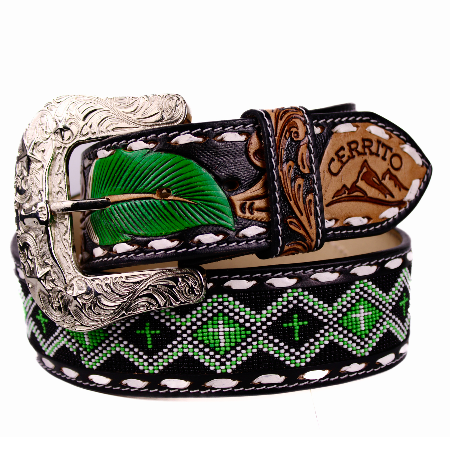 Cerrito 2" Belt Lucky Green/Black