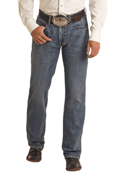 Rock &amp; Roll Men Double Barrel Stack Jeans VMTBD03712