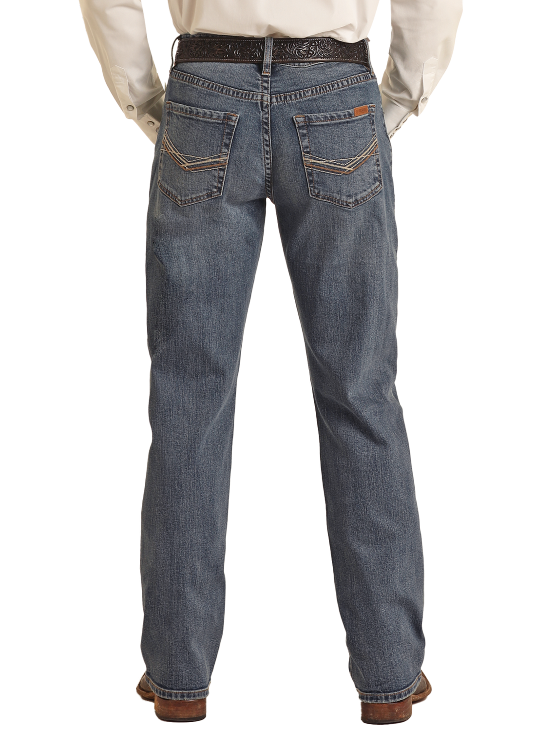Rock &amp; Roll Men Double Barrel Stack Jeans VMTBD03712