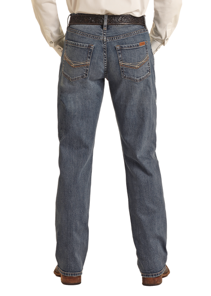 Rock &amp; Roll Men Double Barrel Stack Jeans VMTBD03712