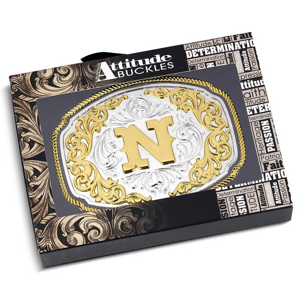 Attitude Western Initial Buckle A1047N