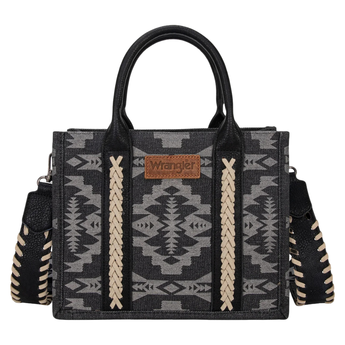 Wrangler WMN Laser Cut Southwestern Small Tote Bag WG2212-8120BK