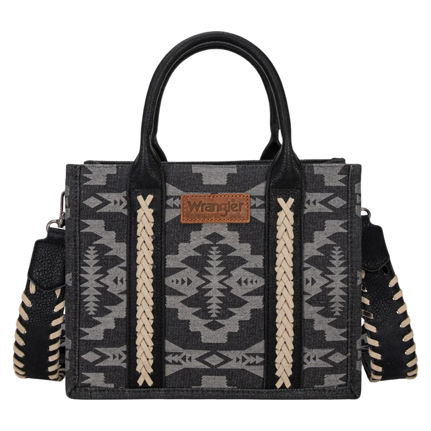 Wrangler WMN Laser Cut Southwestern Small Tote Bag WG2212-8120BK