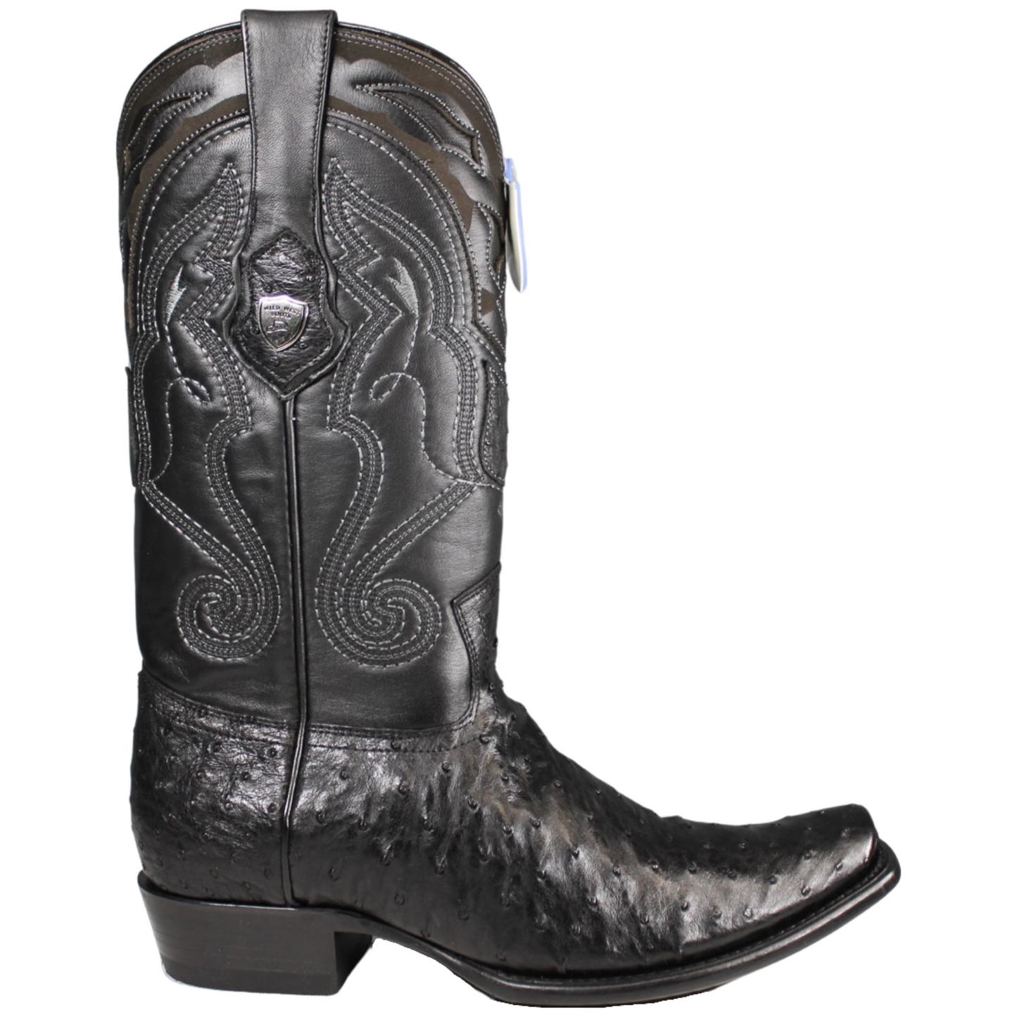 Wild West Ostrich Dubai Boot- Black