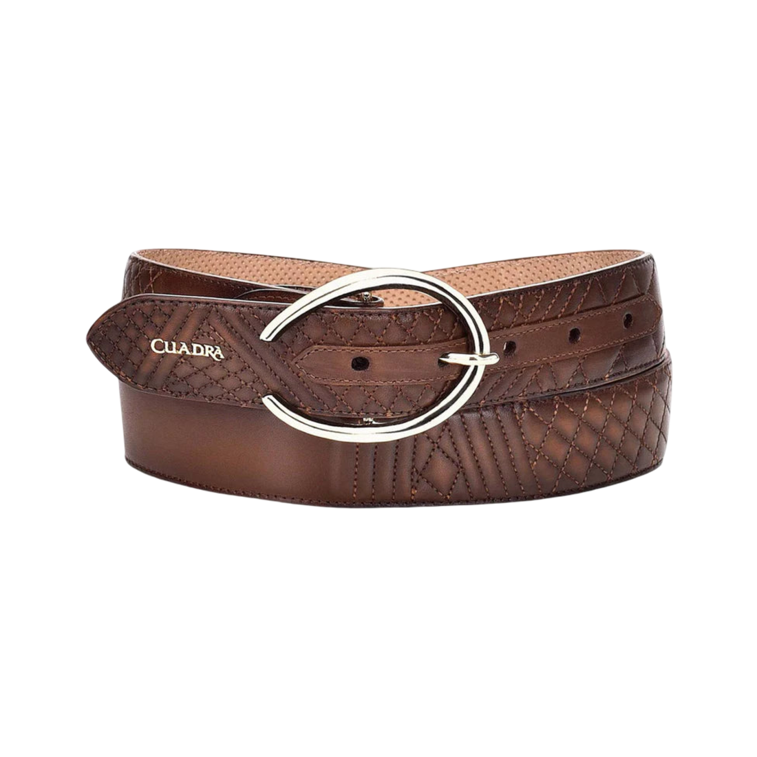 Cuadra WMN Embroidery Leather Belt CD923RS Honey