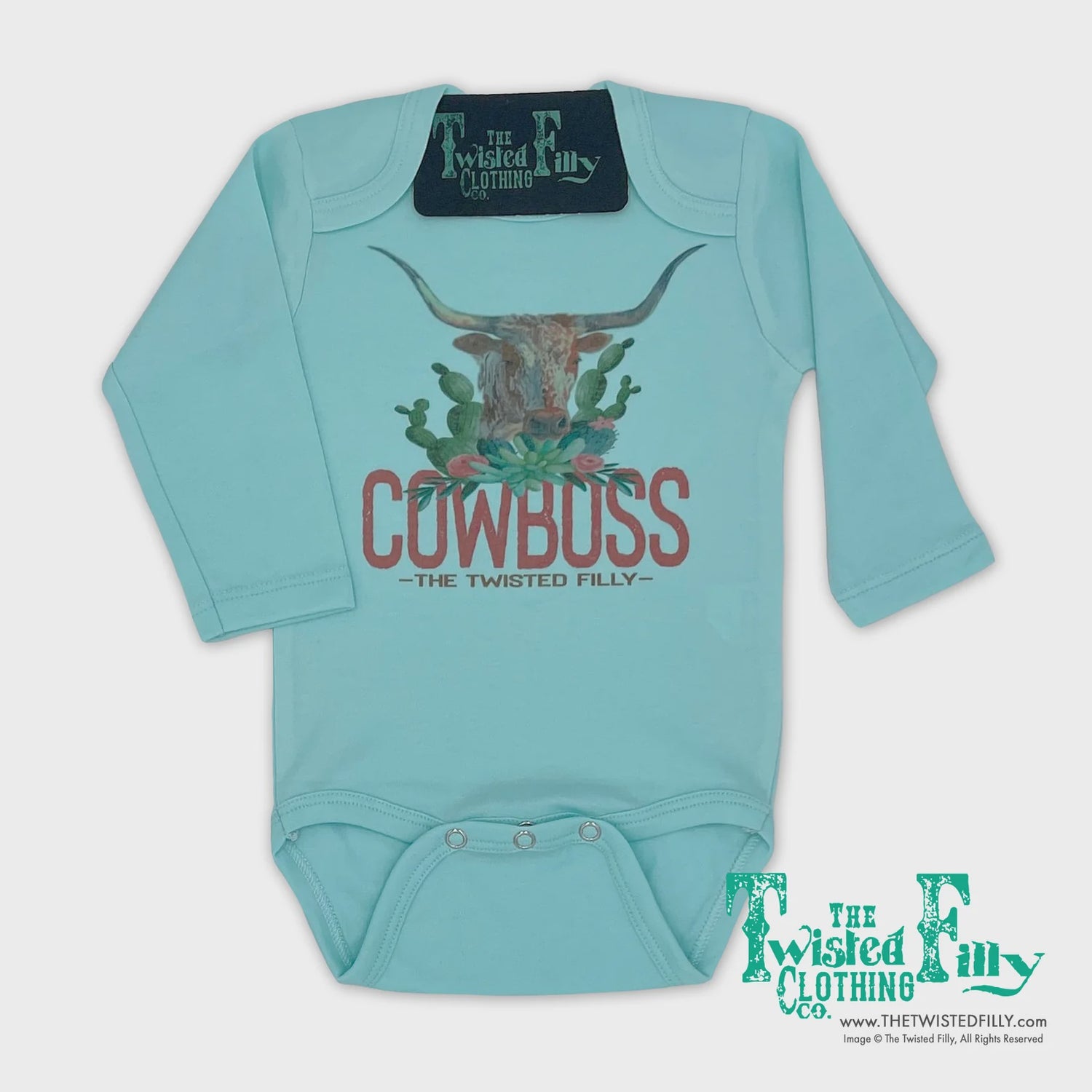 The Twisted Filly INFANT Cowboss - S/S One Piece TF-1408-TQ