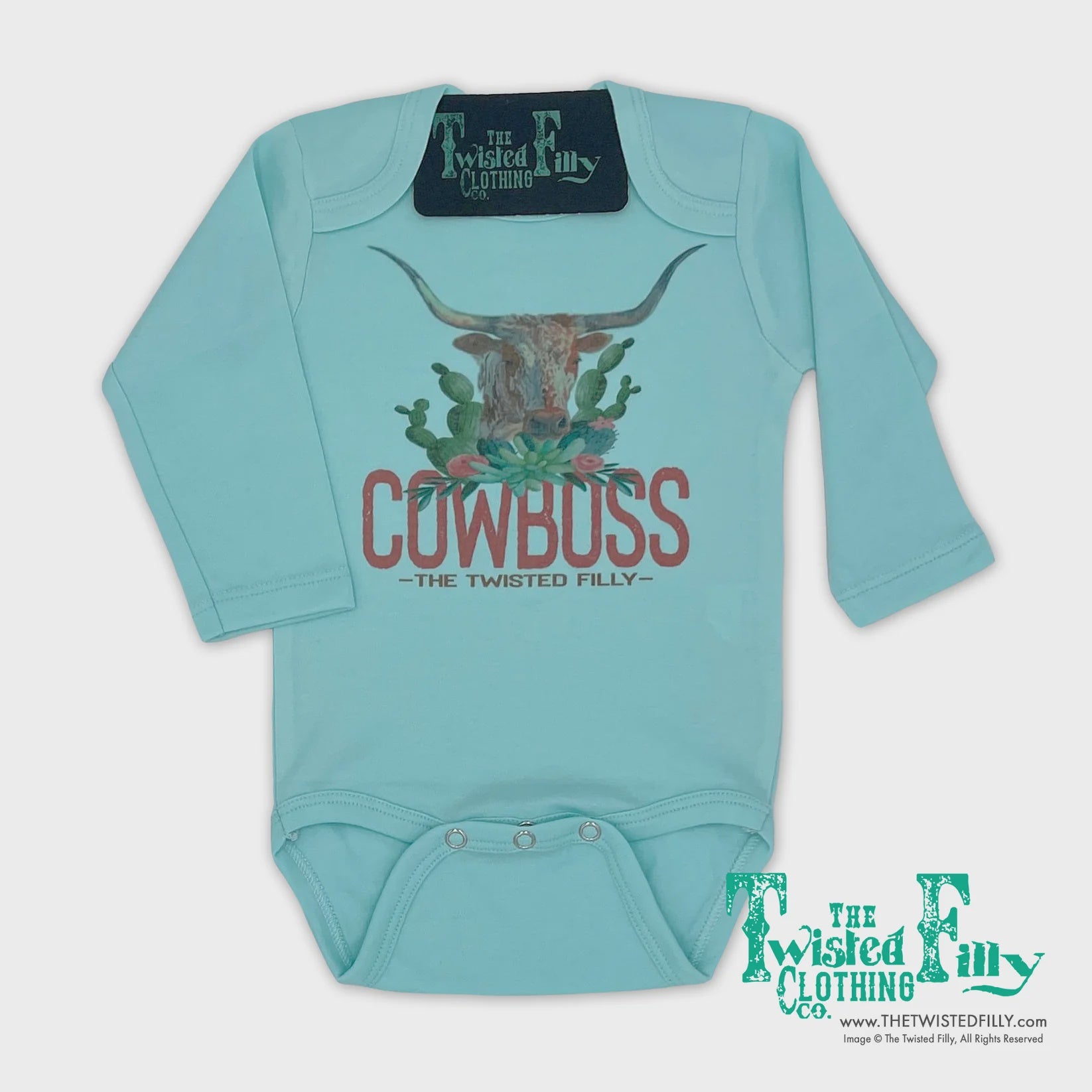 The Twisted Filly INFANT Cowboss - S/S One Piece TF-1408-TQ