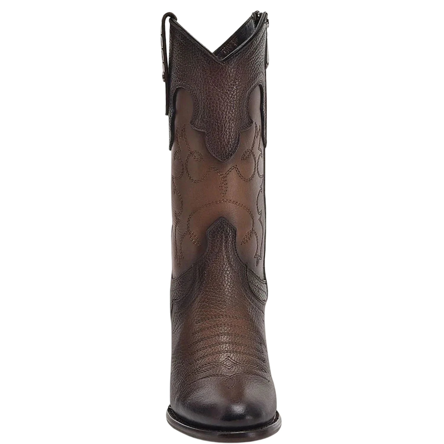 Cuadra Women Brown Embroidery &amp; Studs Boots 4V00RS
