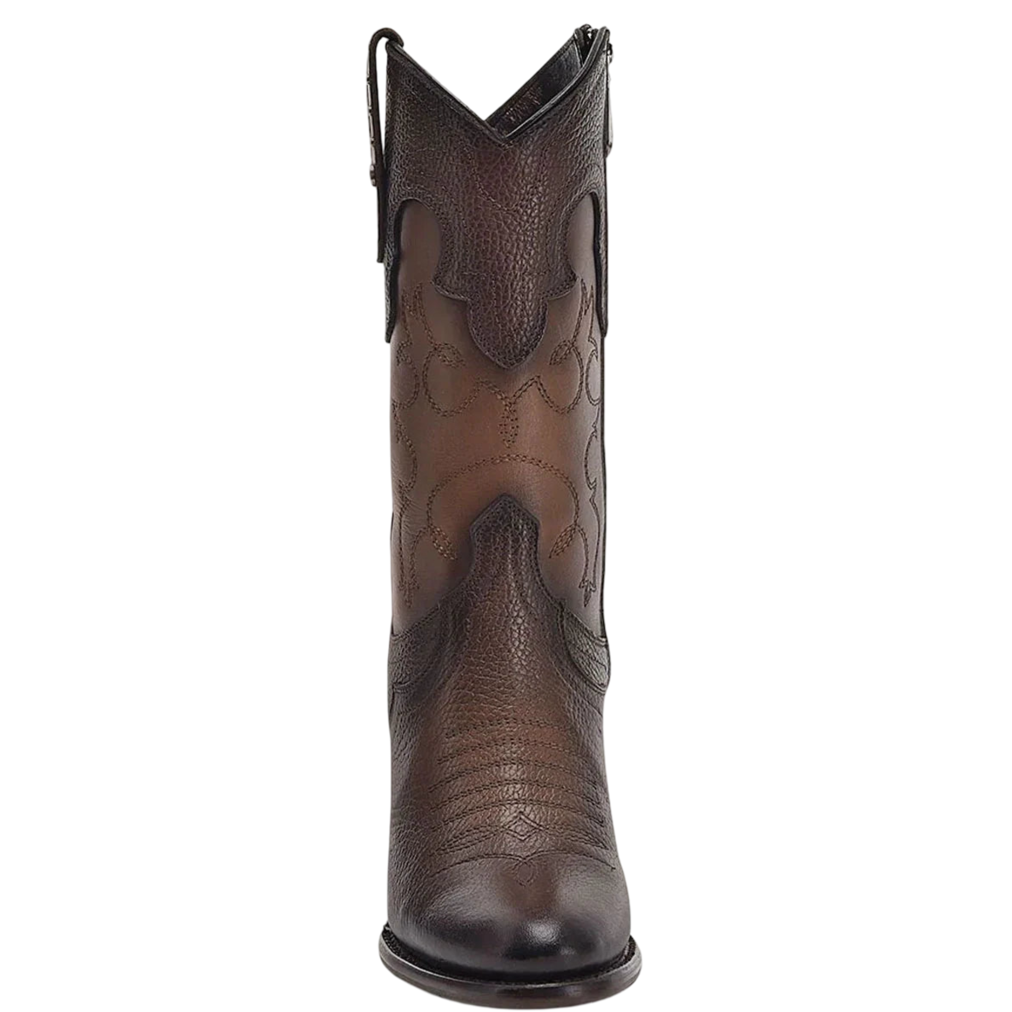 Cuadra Women Brown Embroidery &amp; Studs Boots 4V00RS