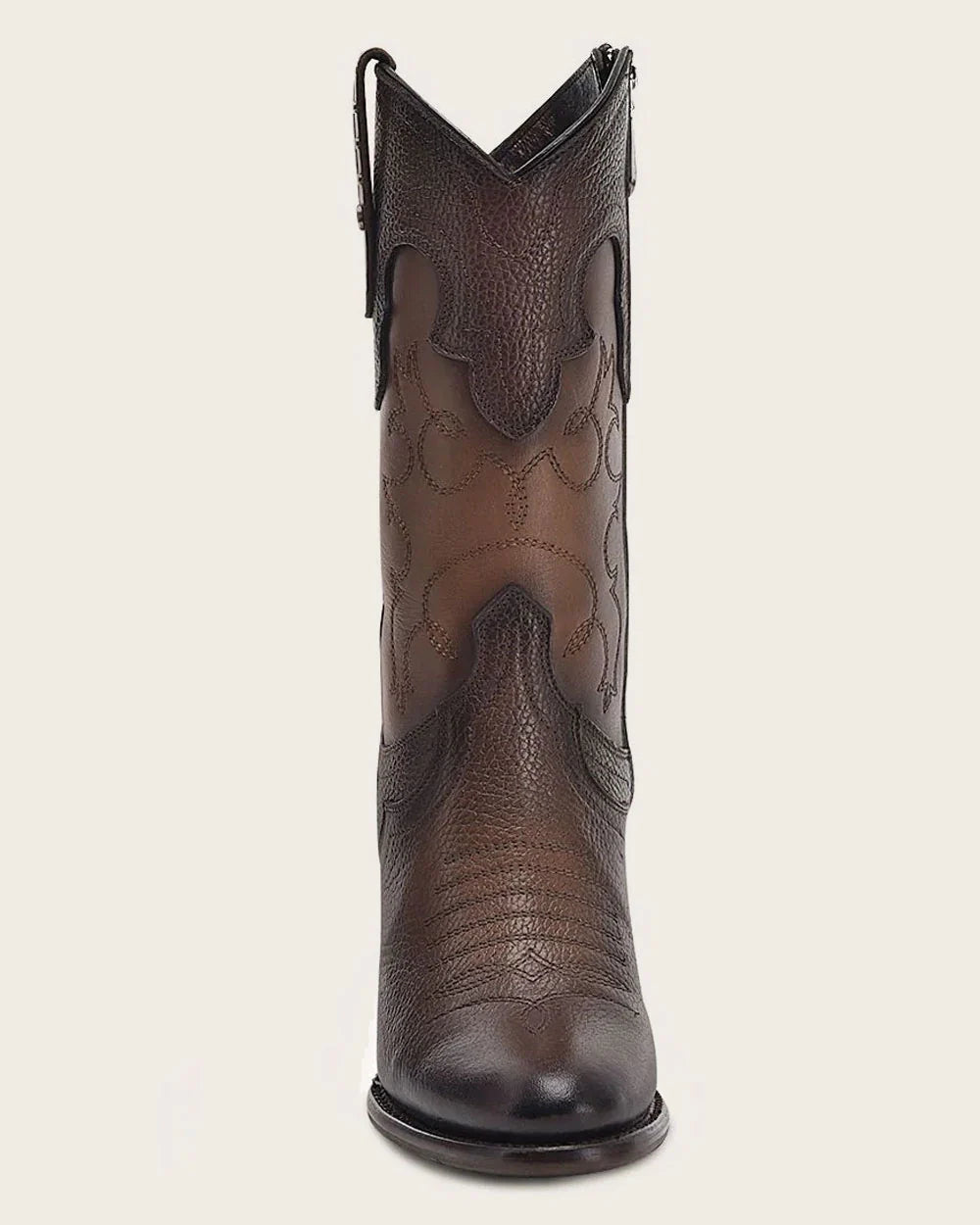 Cuadra Brown Embroidery & Studs Boots 4V00RS