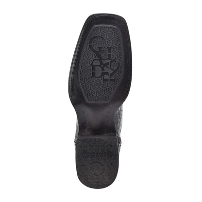 Cuadra MN Caiman Square Toe Boot 3Z2LFY Atlantis Black