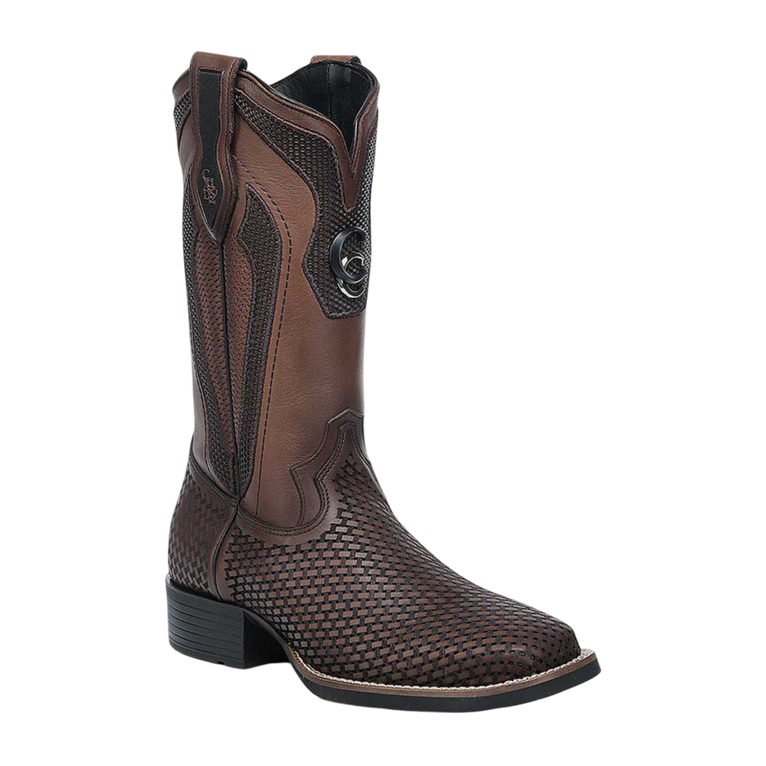 Cuadra MN Western Rodeo Bovine Cowhide Square Toe Boot 3Z2URS Honey