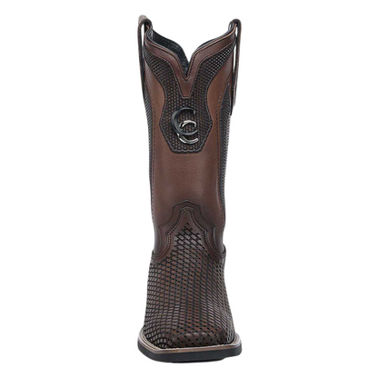 Cuadra MN Western Rodeo Bovine Cowhide Square Toe Boot 3Z2URS Honey
