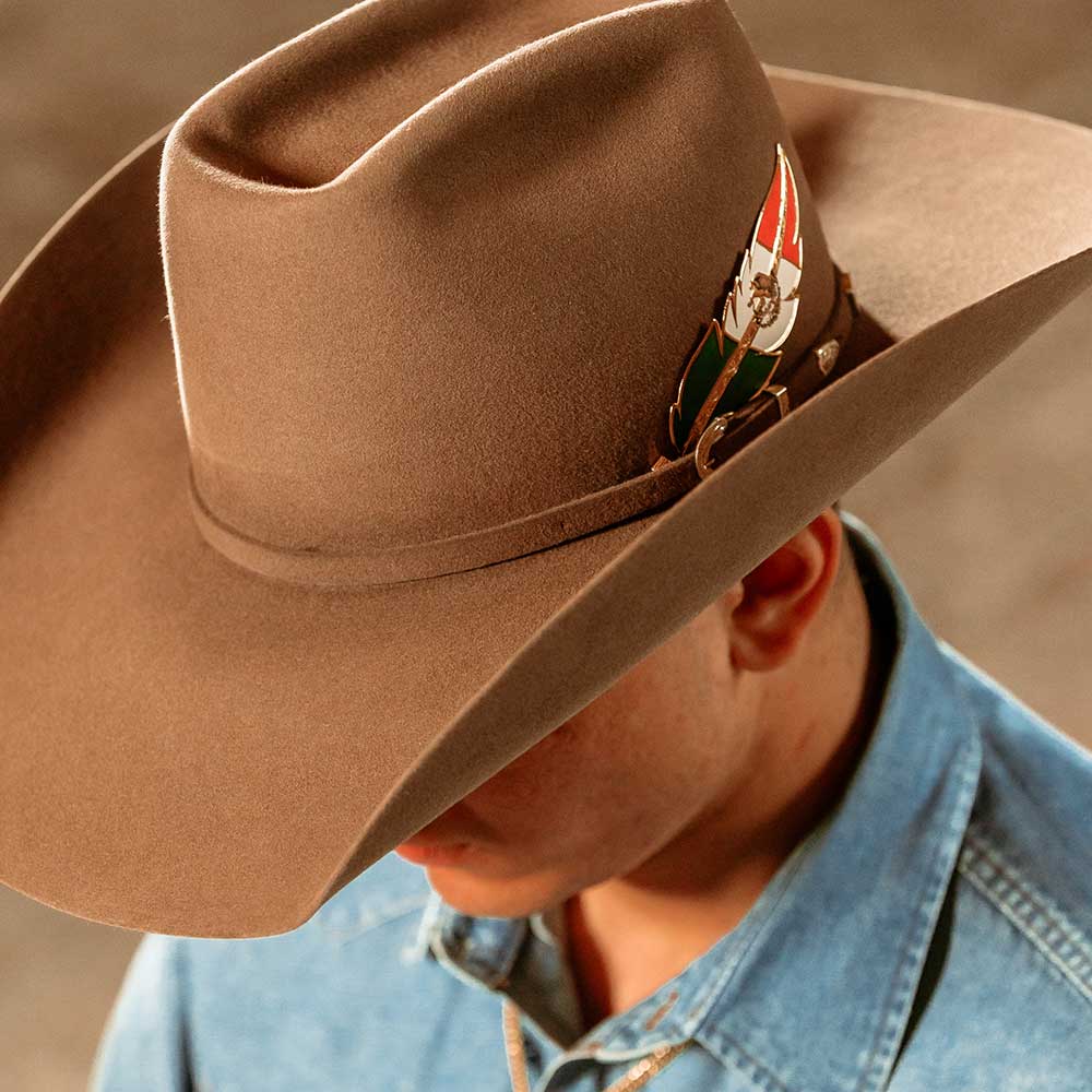 Montana Silversmiths Mexican Pride Hat Feather HF5458MXG