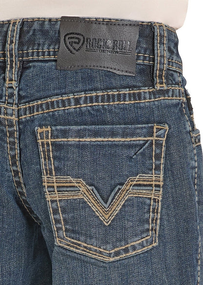 Rock &amp; Roll Kids Regular Fit Straight Rope Pocket Bootcut Jeans BB0BD08623