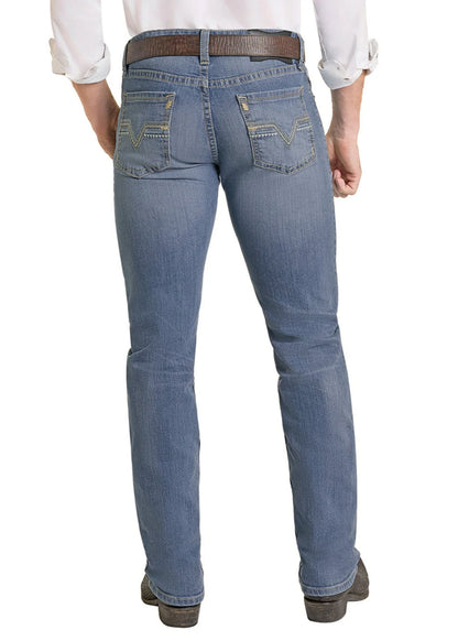 Rock &amp; Roll Men Slim Fit Classic Pocket Straight Leg Jeans BM1RD07363