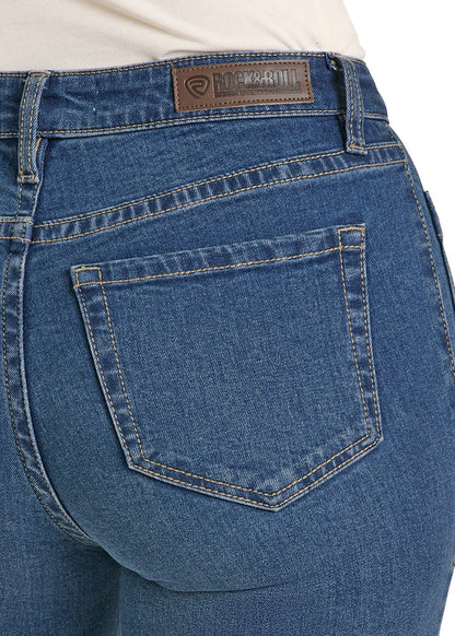 Rock &amp; Roll Women High Rise Relaxed Patch Pocket Wide Leg Jeans BW6HD08494