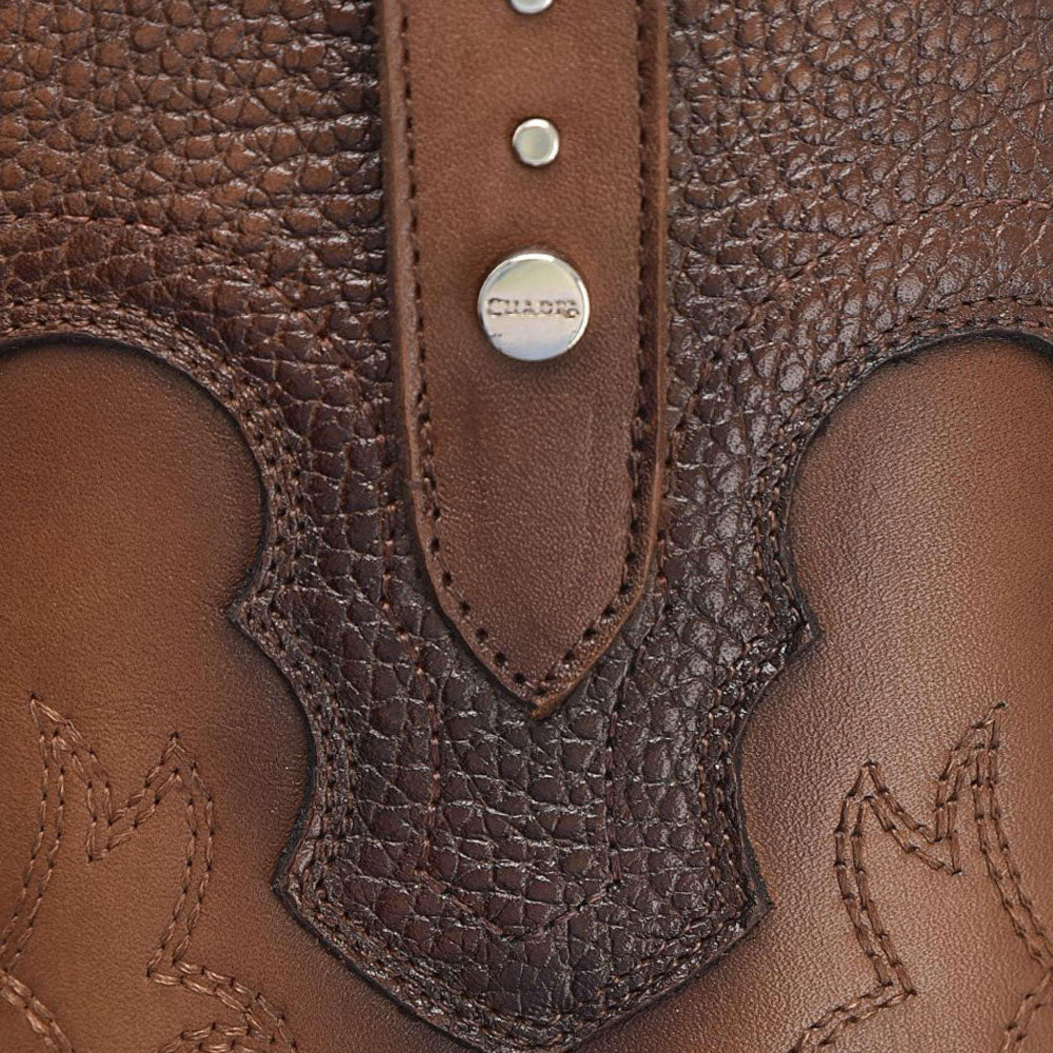 Cuadra Women Brown Embroidery &amp; Studs Boots 4V00RS