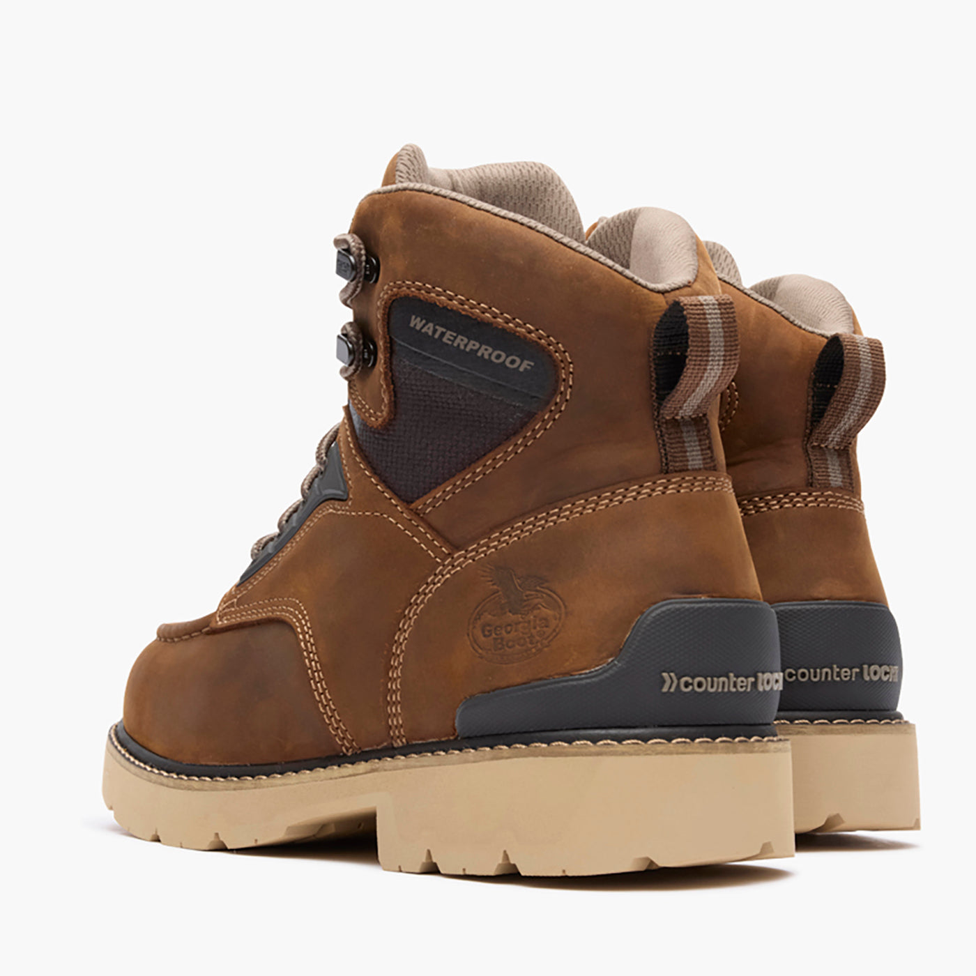 Georgia Boot Mens Carbon Flex 6" Moc-Toe Work Shoe GB00754