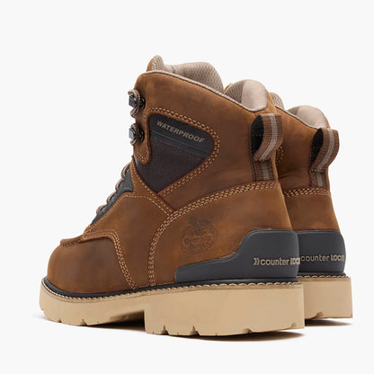 Georgia Boot Mens Carbon Flex 6" Moc-Toe Work Shoe GB00754