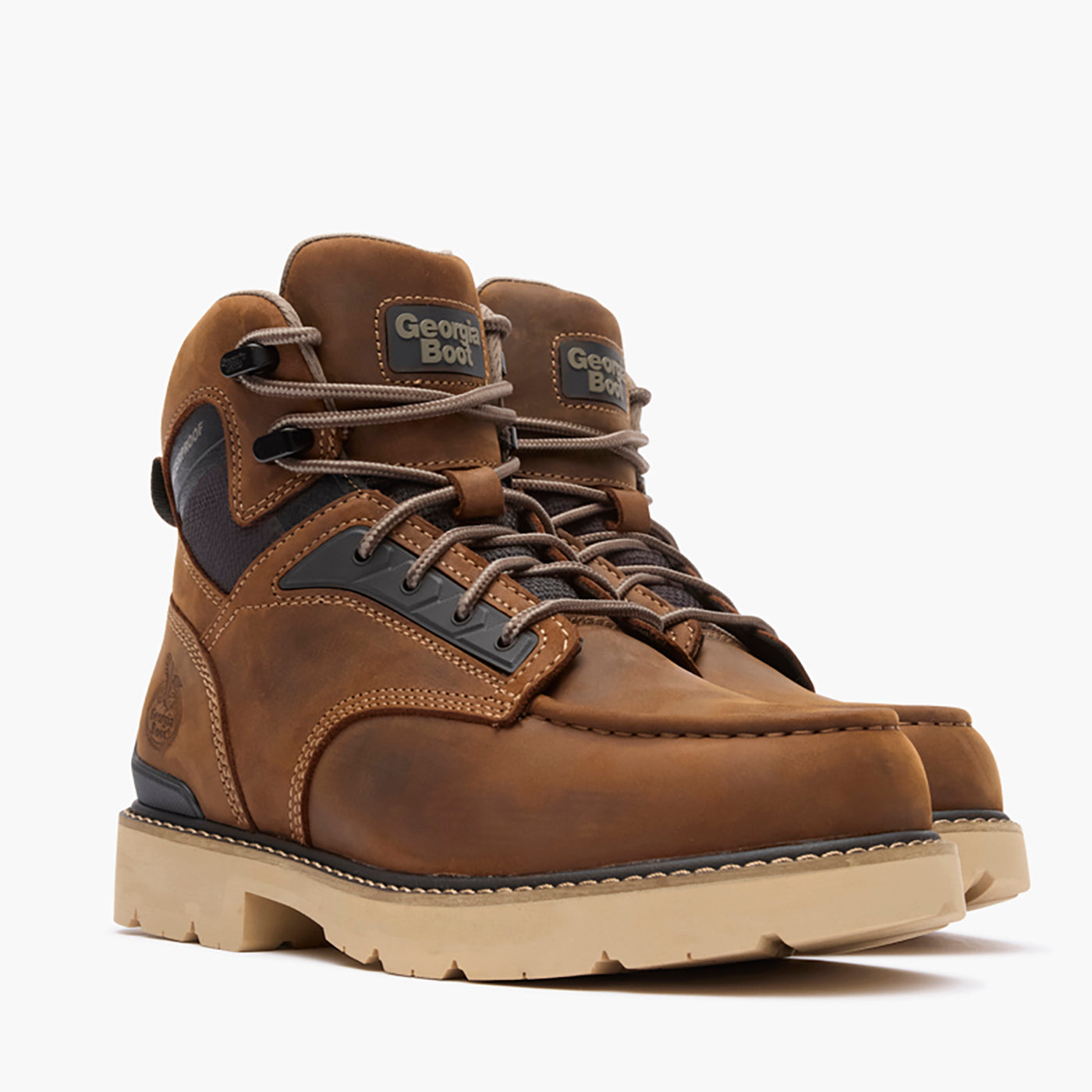 Georgia Boot Mens Carbon Flex 6" Moc-Toe Work Shoe GB00754