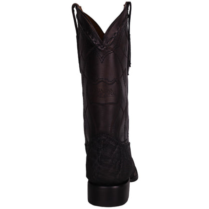 Cuadra MN Elephant Square Toe Boot 3Z1OEL Black