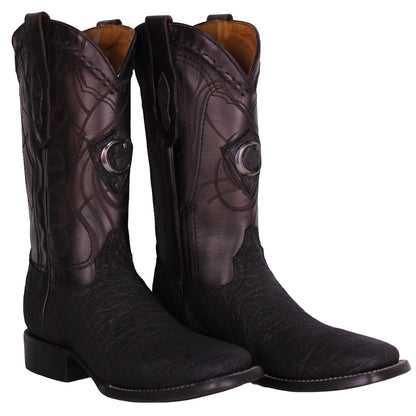 Cuadra MN Elephant Square Toe Boot 3Z1OEL Black