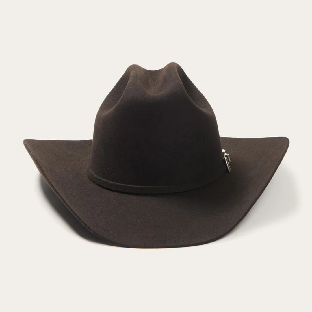 6x Stetson: 75 Chocolate Skyline Felt Hat