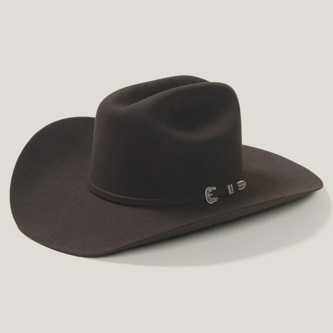 6x Stetson: 75 Chocolate Skyline Felt Hat