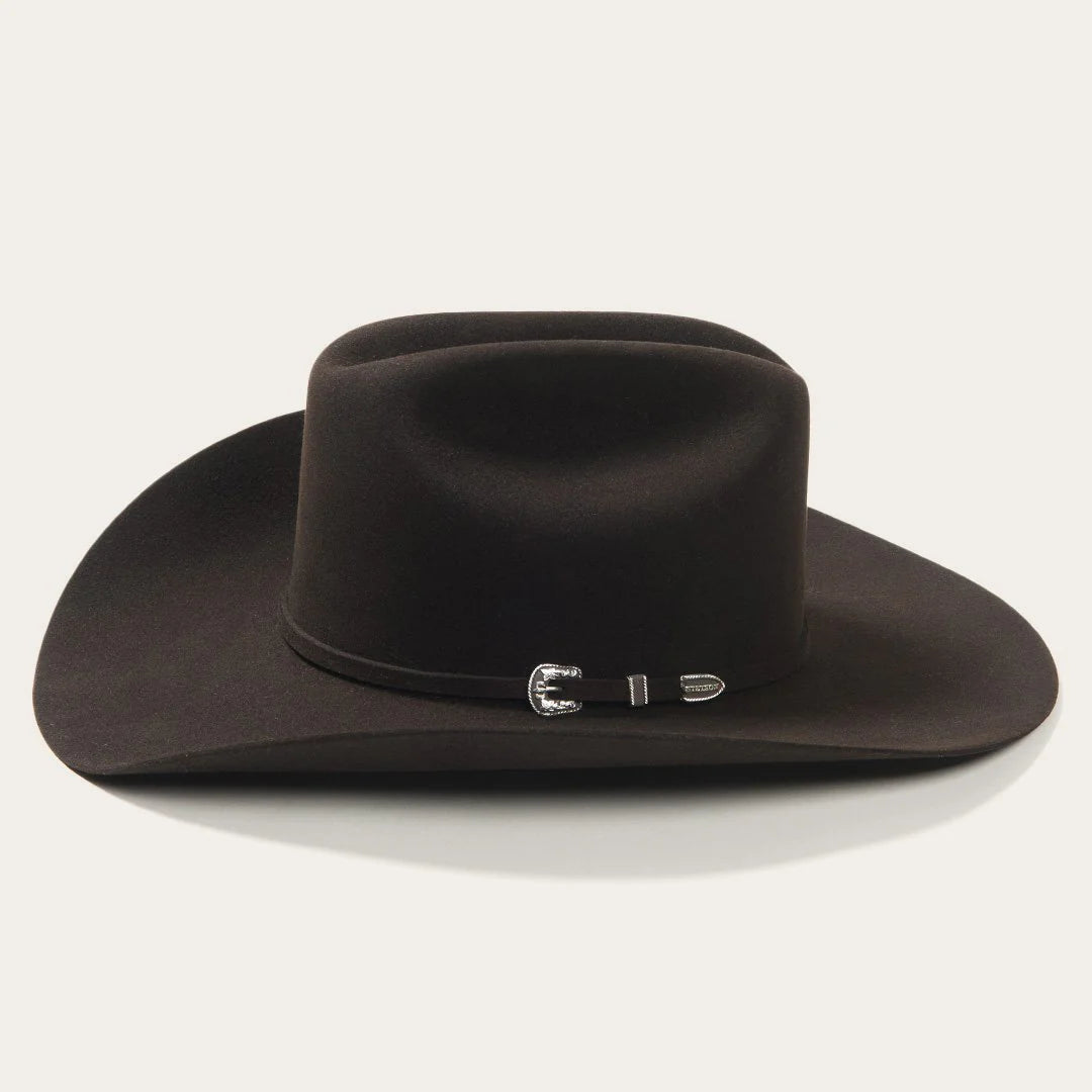 6x Stetson: 75 Chocolate Skyline Felt Hat