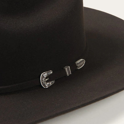 6x Stetson: 75 Chocolate Skyline Felt Hat