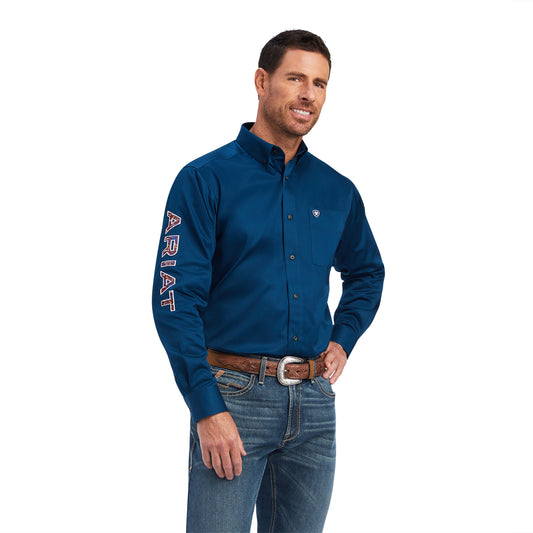 Ariat Men Team Logo Twill Classic Fit Shirt