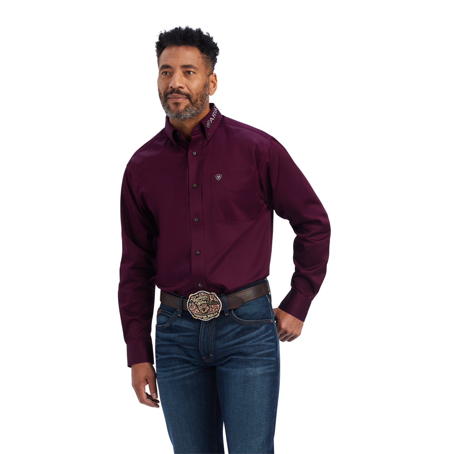 Ariat Men Team Logo Twill Classic Fit Shirt