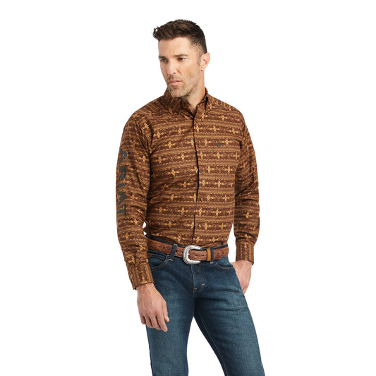 Ariat Men Team Logo Twill Fitted Shirt
