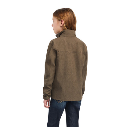 Ariat Kids New Team Softshell Banyan Bark Heather 10041275 Jacket