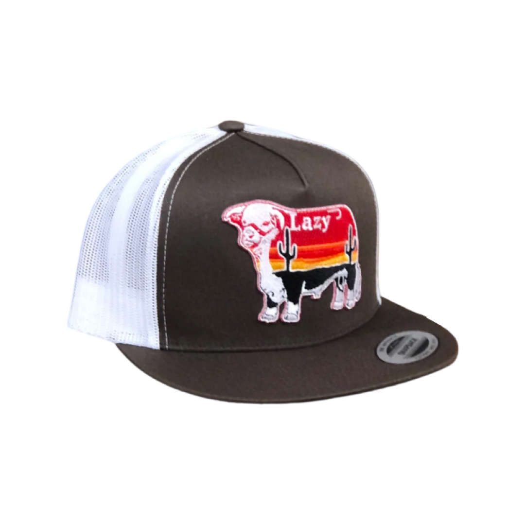 Lazy J Ranch Wear Sunrise Cactus Bull Cap