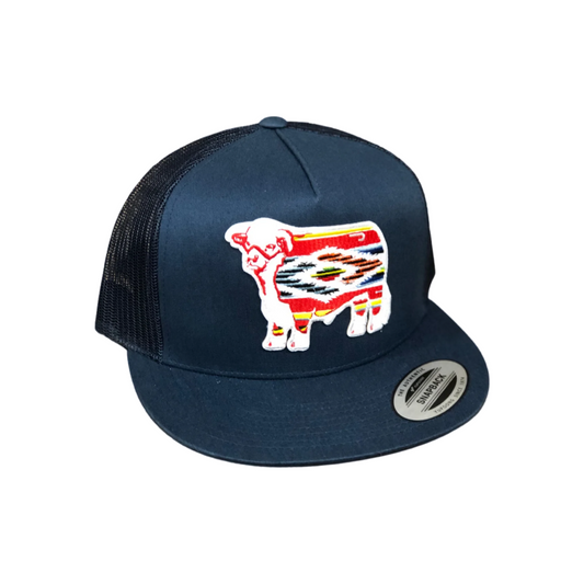 Lazy J Ranch Wear Serape Bull Cap