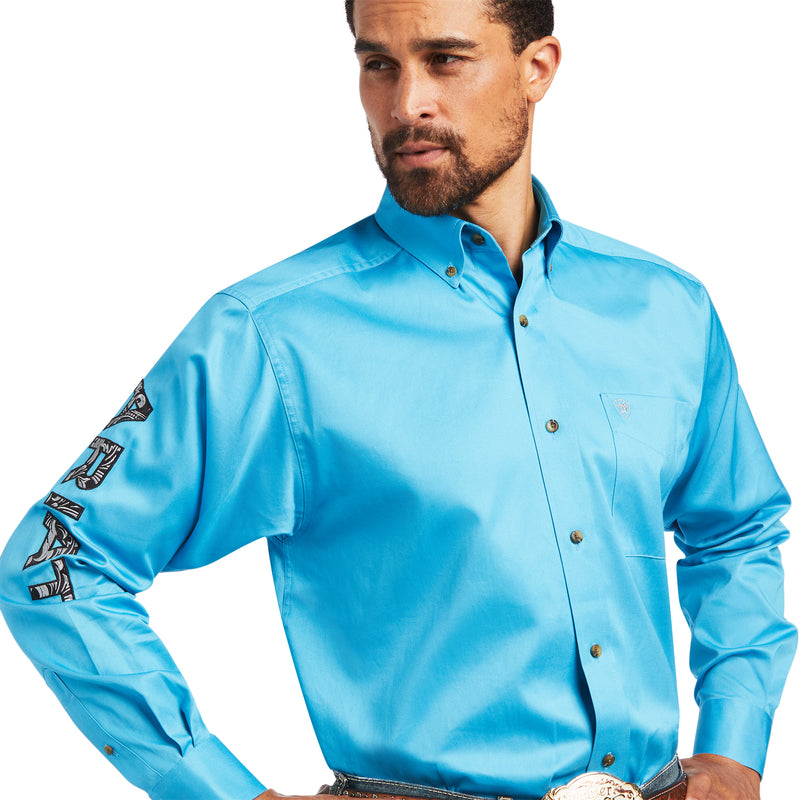 Ariat Men Team Logo Twill Classic Fit Shirt
