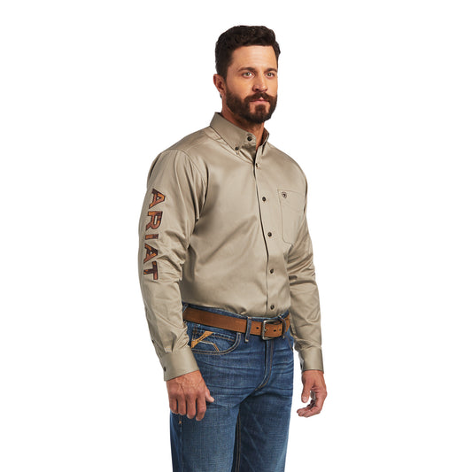 Ariat Men Team Logo Twill Classic Fit Shirt