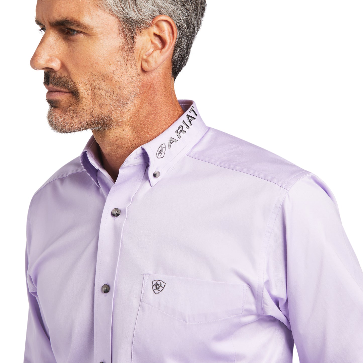 Ariat Men Team Logo Twill Fitted Shirt