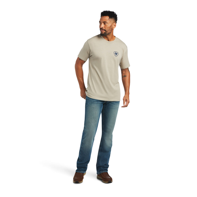 Ariat Men Woodgrain Flag T-Shirt