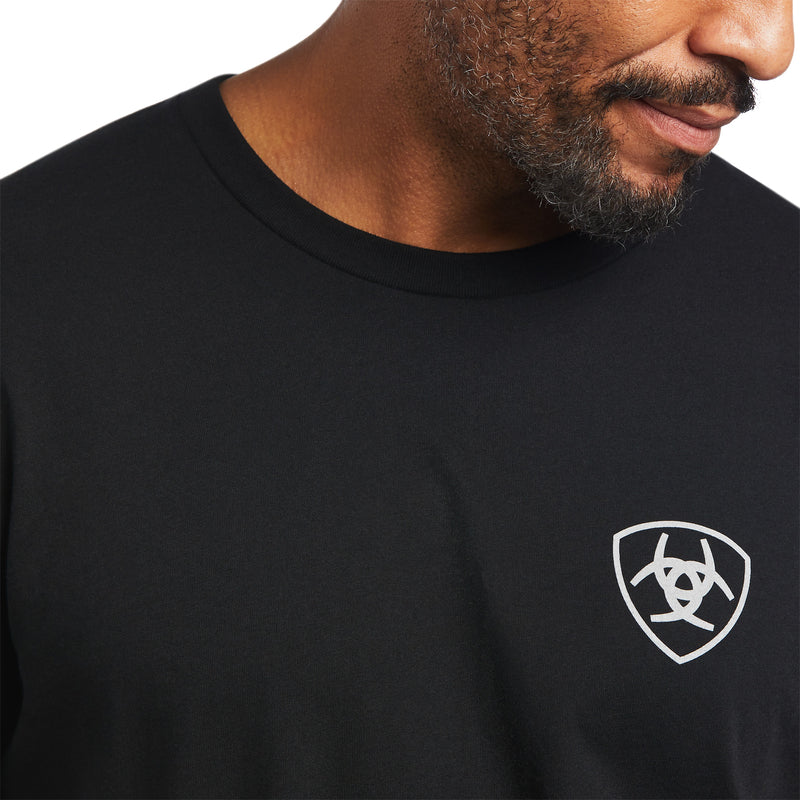 Ariat Men Woodgrain Flag T-Shirt