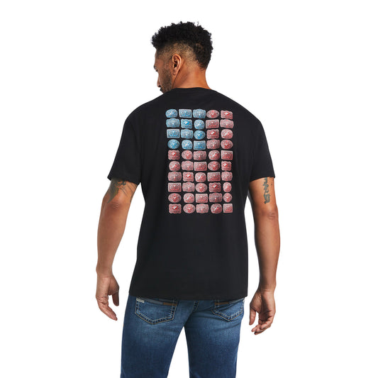 Ariat Men Buckle Flag T-Shirt