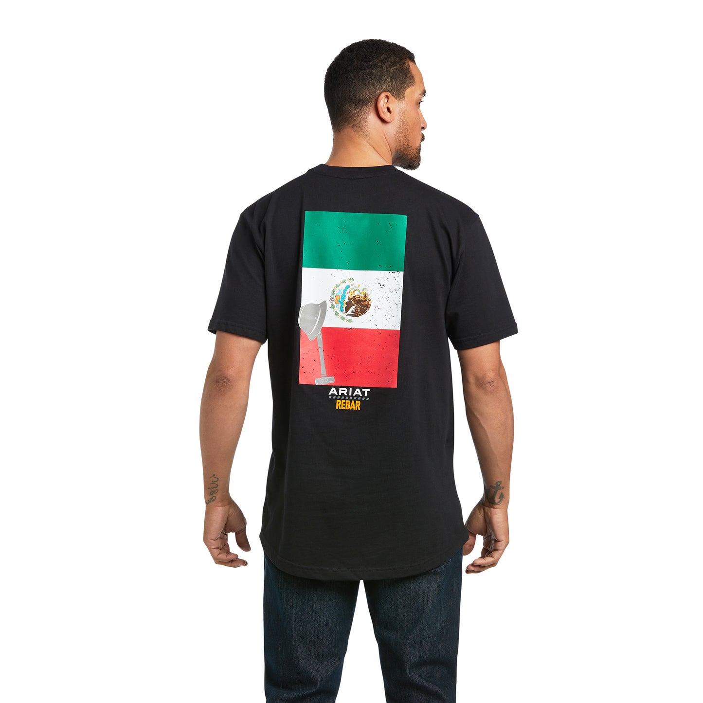 Ariat Men Rebar Cotton Strong Mexican Pride Graphic T-Shirt