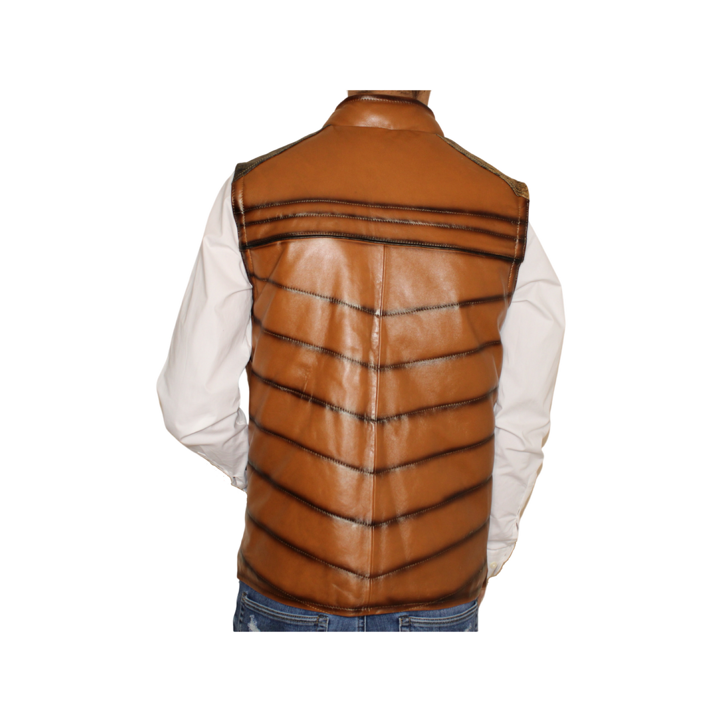 Goldrush Rustic Leather Vest