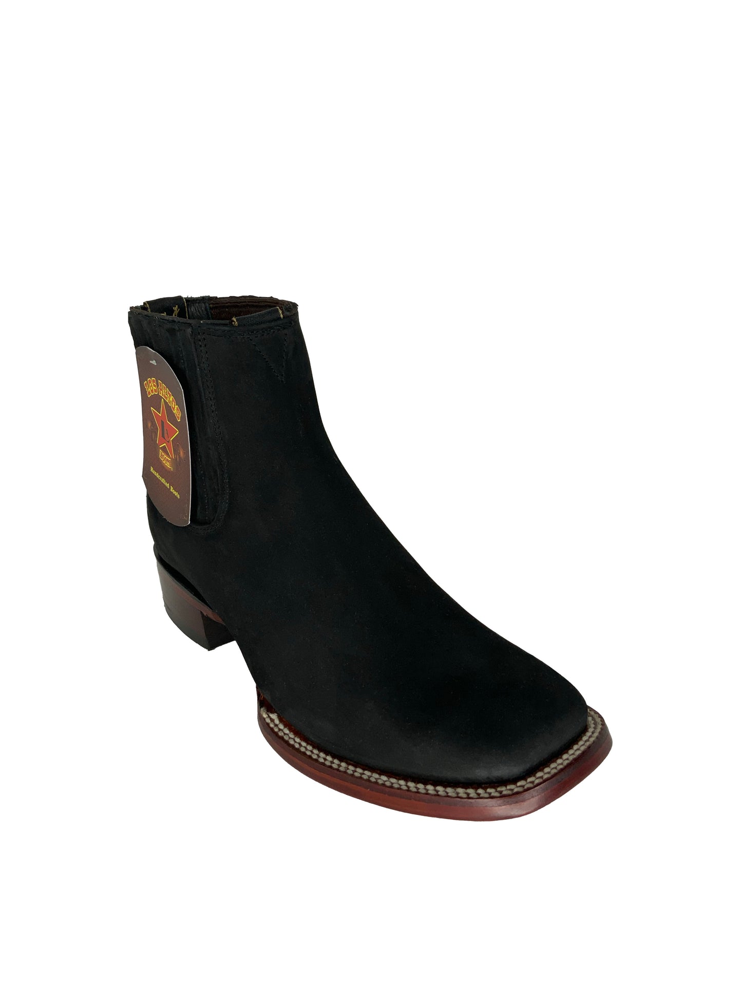 Los Altos Wide Square Nobuck Botin