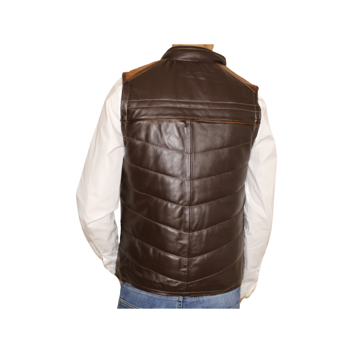 Goldrush Rustic Leather Vest